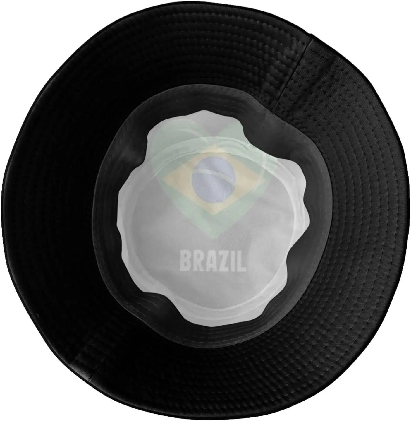 Chapéu Bucket Unissex com Estampa da Bandeira do Brasil, Estilo Pescador, Ideal Verão