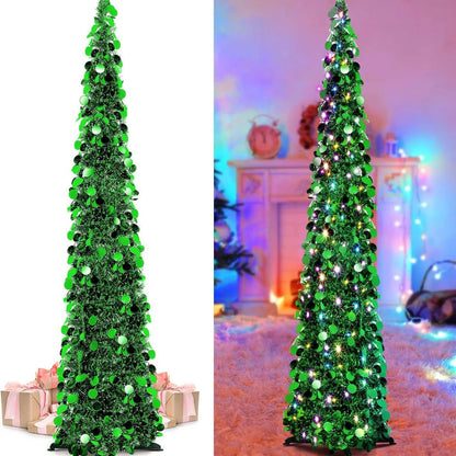 Árvore de Natal Artificial Pop-Up de 1.5 Metros Árvore de Natal para Decoração Ambientes