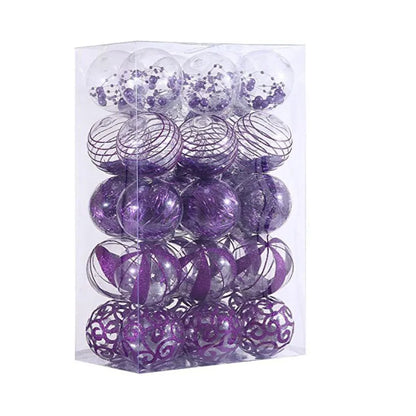 Bola de Natal para Pendurar, Conjunto de 30 Bolas Decorativas de 31cm*12.2 Pol. Natal