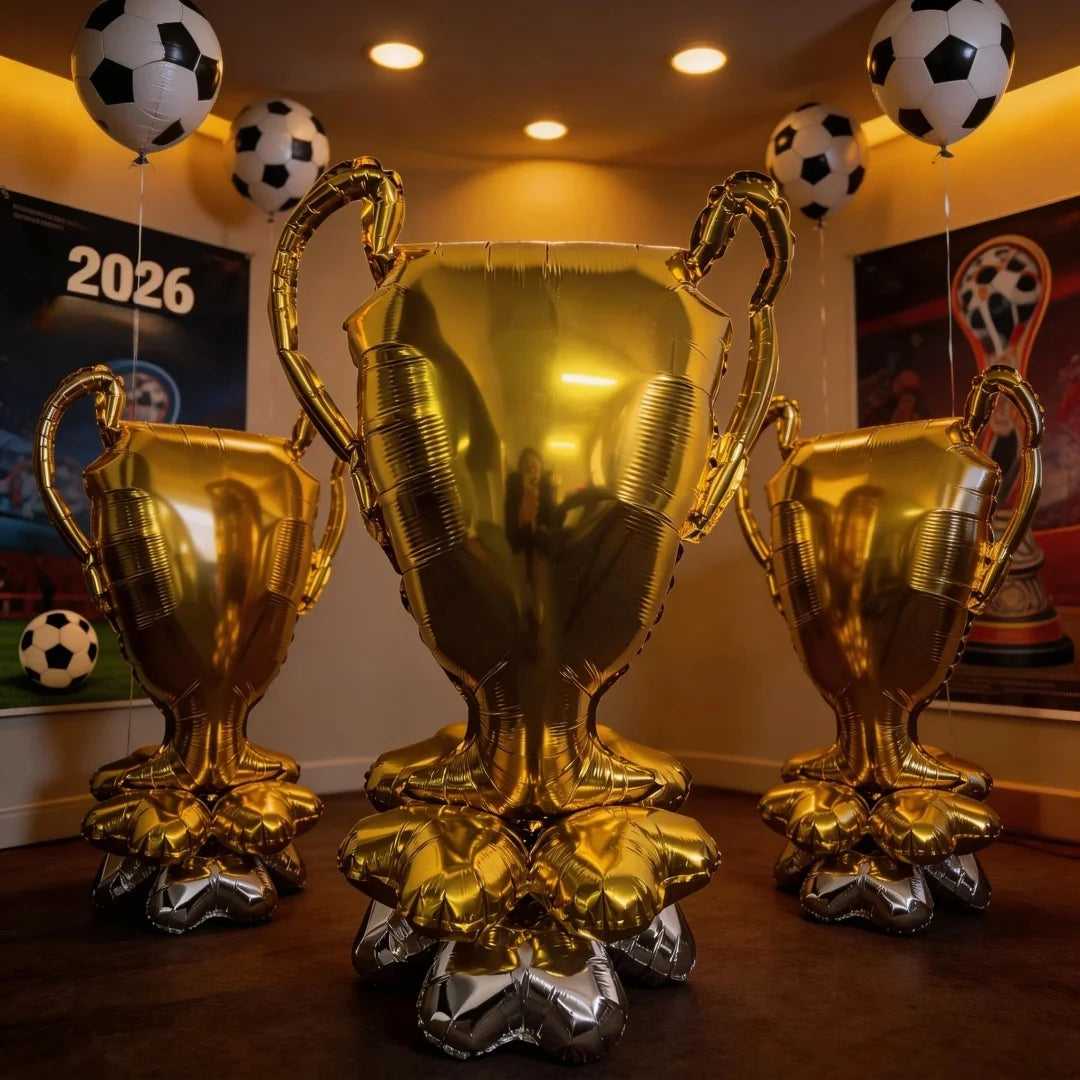 Balões Copa do Mundo 4 peças balões de futebol autônomos para decorações festa, balão