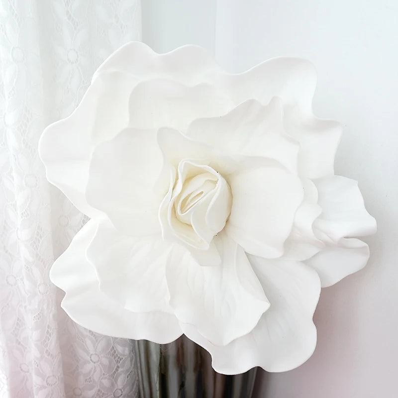 Decoração de flores de papel 3D de 40,6 cm para parede, flores de papel gigantes, flores
