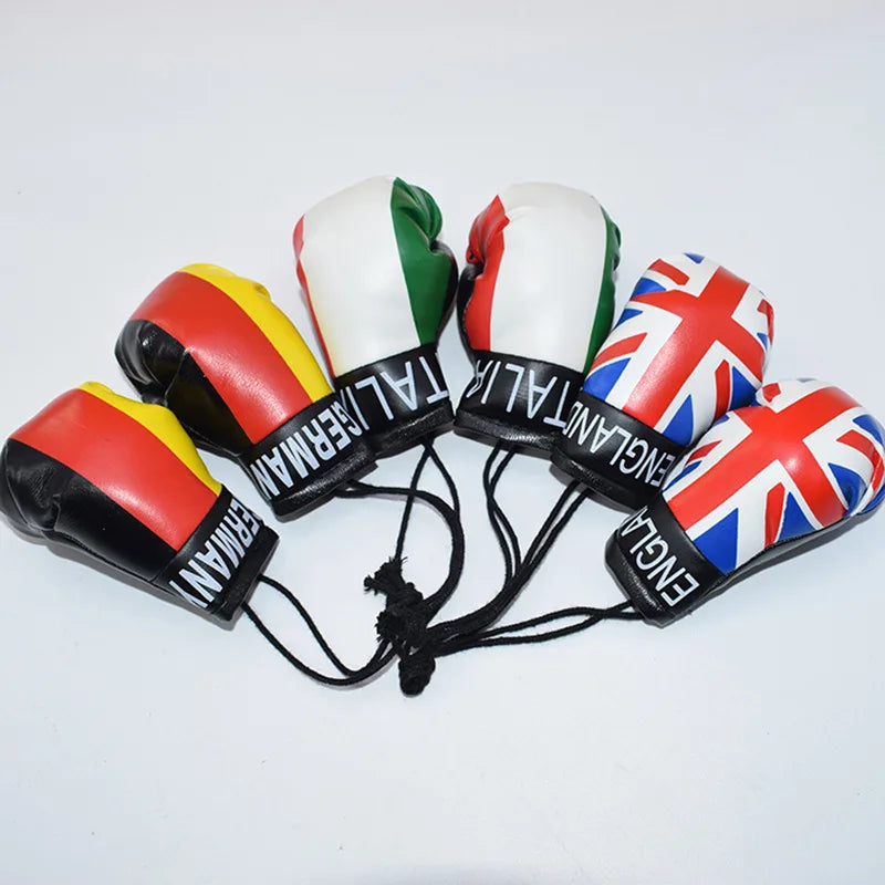Chaveiro com a bandeira do Brasil, mini luvas de boxe, decoração versátil, acessório boxe