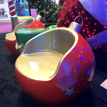 Banco Bola de Natal Gigante para Shopping Center, Poltrona Bola de Natal