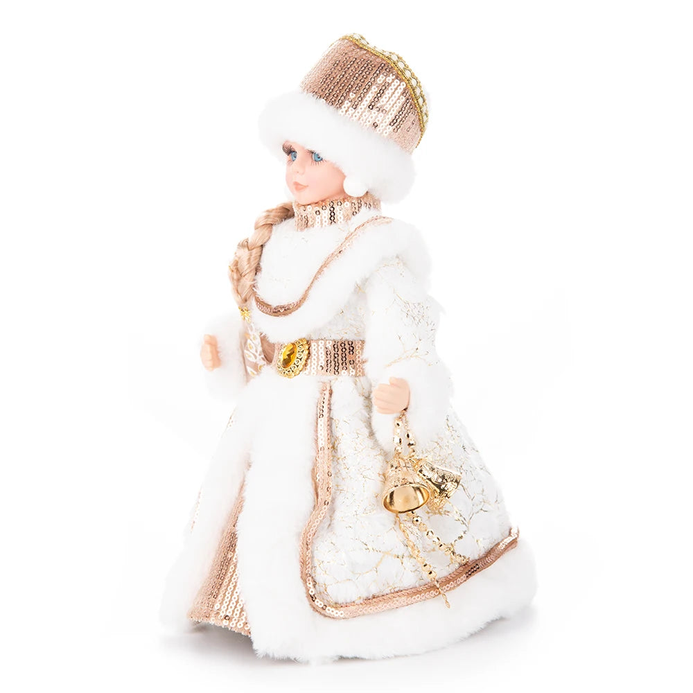 Natal Papai Noel Menino Menina Russa Música Eletrônica Ornamentos Decoração Natal