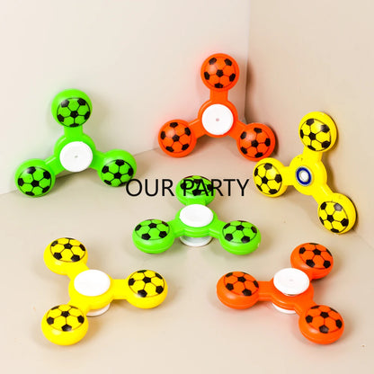 Giroscópio Copa do Mundo De Cristal Transparente Fidget Spinner Com Luz Brilho