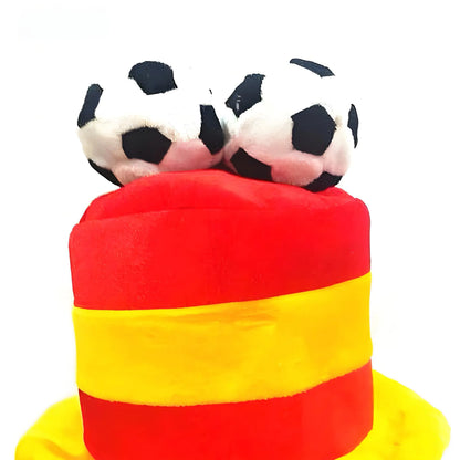 Chapéu Copa do Mundo Chapéu de fã de futebol divertido boné colorido para festa em bar