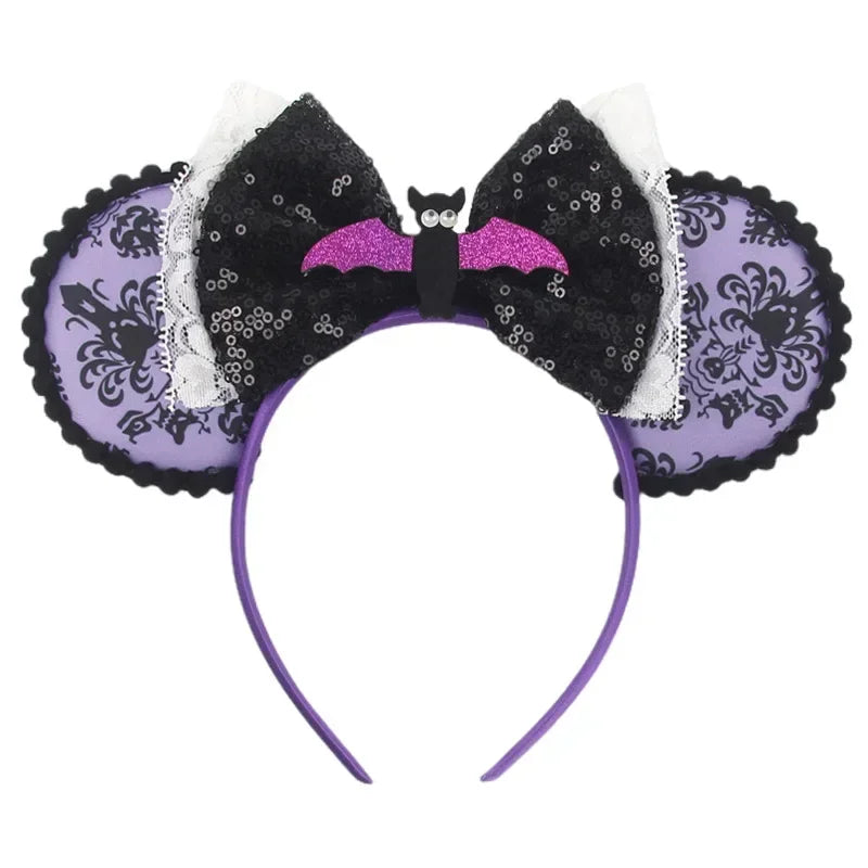 Tiaras Acessórios Disney Conjunto de 1 tiaras com orelhas rato para o Halloween, lantejoulas
