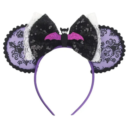 Tiaras Acessórios Disney Conjunto de 1 tiaras com orelhas rato para o Halloween, lantejoulas