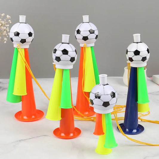 Kit 1 Vuvuzela Corneta Brasil Verde E Amarelo Acessório Torcedor Essencial Vibrarem