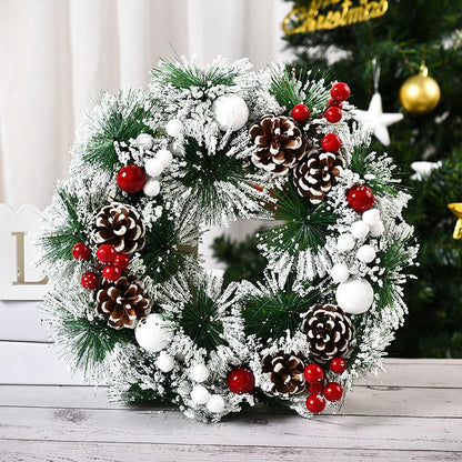 Guirlanda de Natal de 32cm Nova Guirlanda de Decoração de Natal Simulação