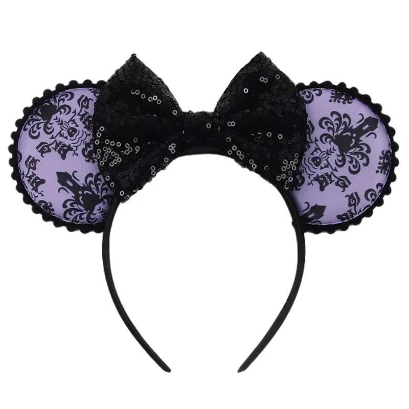 Tiaras Acessórios Disney Conjunto de 1 tiaras com orelhas rato para o Halloween, lantejoulas