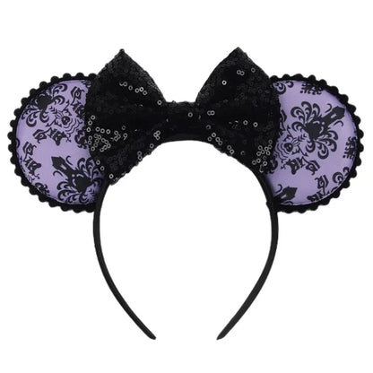 Tiaras Acessórios Disney Conjunto de 1 tiaras com orelhas rato para o Halloween, lantejoulas