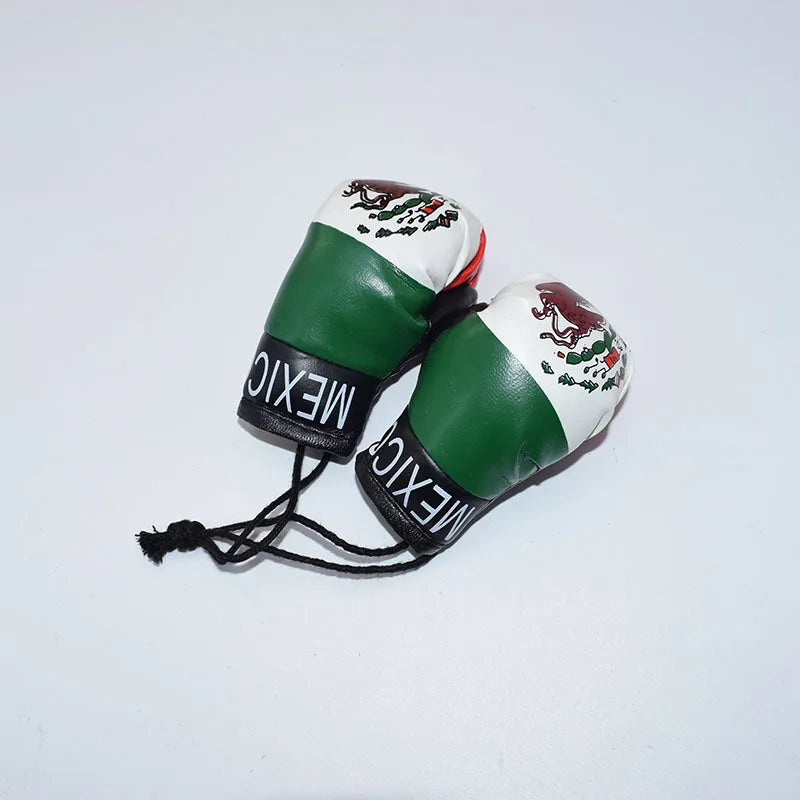 Chaveiro com a bandeira do Brasil, mini luvas de boxe, decoração versátil, acessório boxe