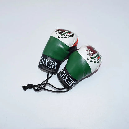 Chaveiro com a bandeira do Brasil, mini luvas de boxe, decoração versátil, acessório boxe
