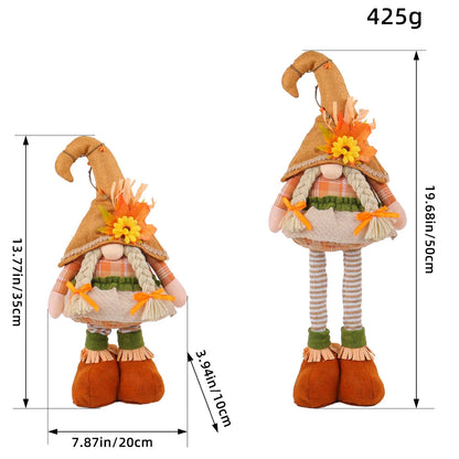 Bonecos Espantalho Gnomo Homem Pé Comprido Espantalho 50cm palha junino decorativo