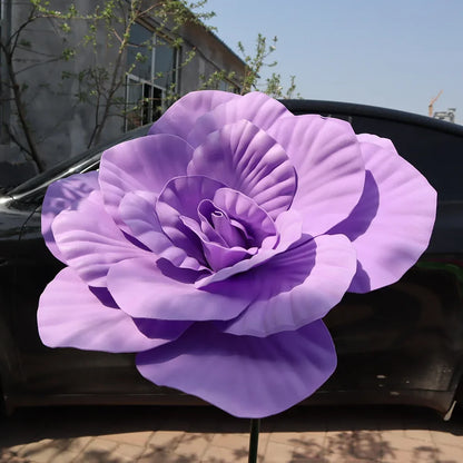 Simulação Peônia Flor , Foto Adereços Janela Exibição Artificial e Gigante 50cm Flores
