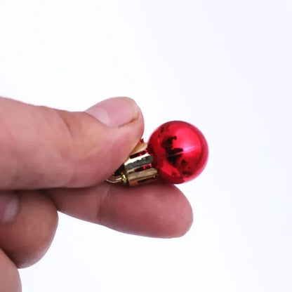 Mini Bola Decoração De Árvore De Natal 24 Peças De Pingente De Natal 2 Cm, Decoração