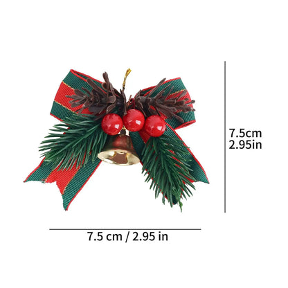 Laços Xadrez 1/5/10/20/30 Peças de Serapilheira de Natal com Sino Laços de Fita Xadrez