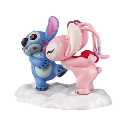Lilo Stitch Boneco ação figure stitch e angel casal beijo namorados