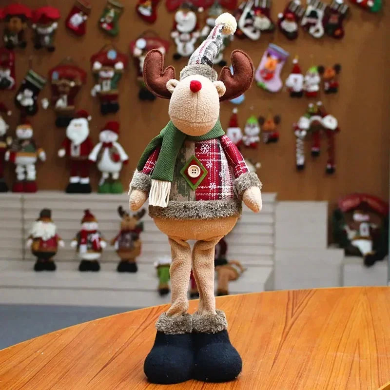 Boneco de Natal Kit Natal Trio Papai Noel Rena Decoração de Natal Boneco de Neve Chapéu