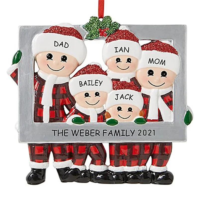 Porta-Retrato Árvore de Natal Enfeite de Natal Personalizado em Formato de Porta-Retrato 7.8cm*7.7cm