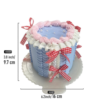 Enfeites Bolo Fake Cupcakes em Arco de Aniversário, Laços de Fita Rosa Claro, Decorações Altas para Arco