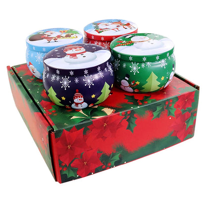 Velas perfumadas de Natal conjunto de presente 70 g fragrância forte velas