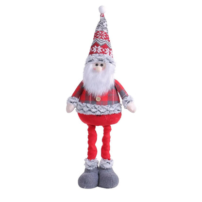 Kit boneco Papai Noel Boneco de Neve Rena Natal Boneco de Natal em pé - boneca retrátil