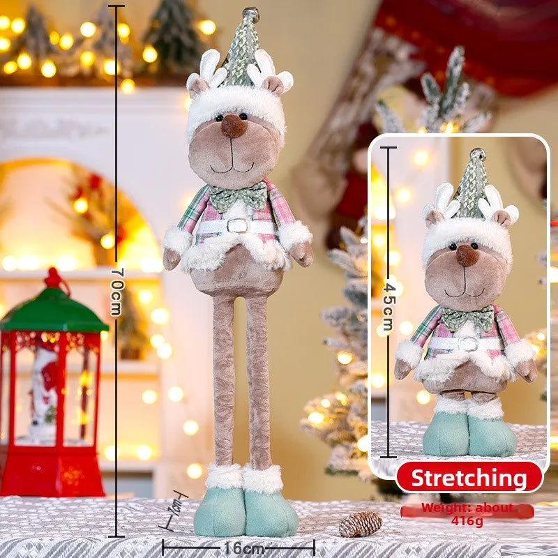 Kit decoração Natal personagens figuras de boneca de natal, brinquedo de papai Noel