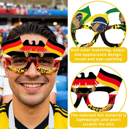 Óculos Sol Bandeira Copa do Mundo 1 Peça Decorações Para Festa Com Tema De  Futebol