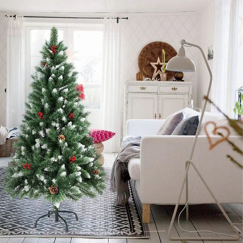 Pinheiro artificial de natal, 4/5/6 pés, árvore de natal, feriado, ano novo, decoração