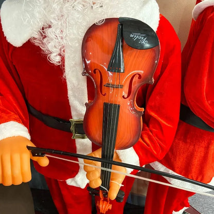 Papai Noel Dançante Animado Tamanho Real De 6' Shopping, Papai Noel Dançante Enfeites