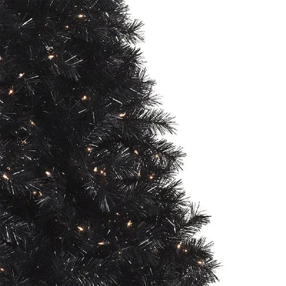 Árvore De Natal Preta 1,80m Preto Escuro 860 Galhos Luxo Cor Preto