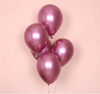 Balão metalizado Vermelho - 12 Polegadas - 50 Unidades