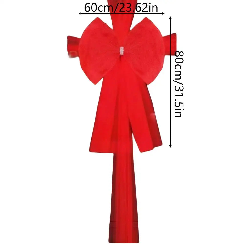 Laços grandes de banco de casamento com caudas longas 60x80cm, decorações corredor