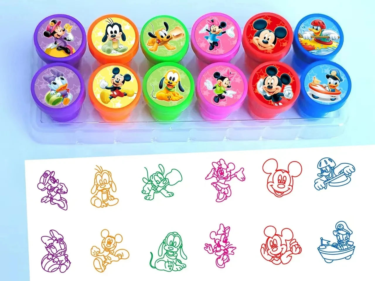 Kit Decoração Sacolas Presente Festa de Aniversário Infantil Mickey Baby e Minnie Baby