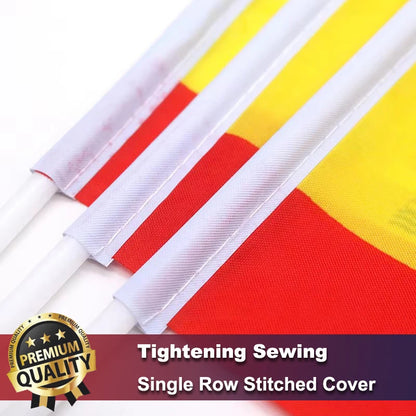 Bandeirinhas Copa do Mundo Pacote com 10 mini bandeiras brancas de bandeira espanhola