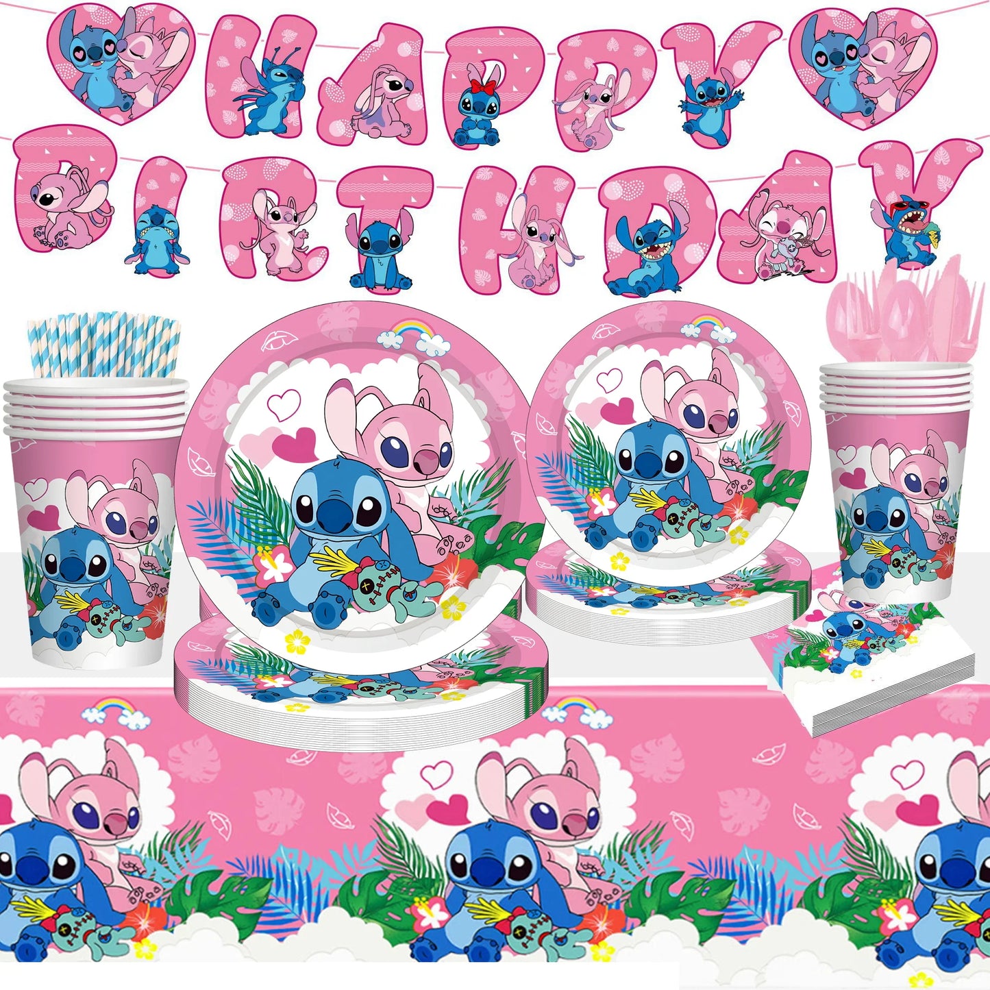 Kit Festa Fácil Stitch Disney Decoração Aniversário