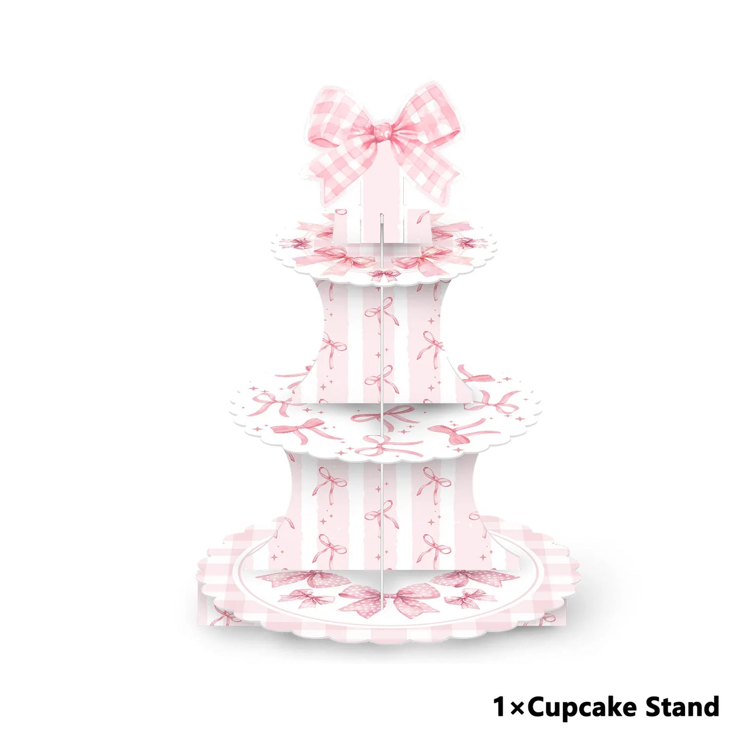 Suporte floral Dia das Mães Suporte floral de 3 camadas para cupcake para festa de chá