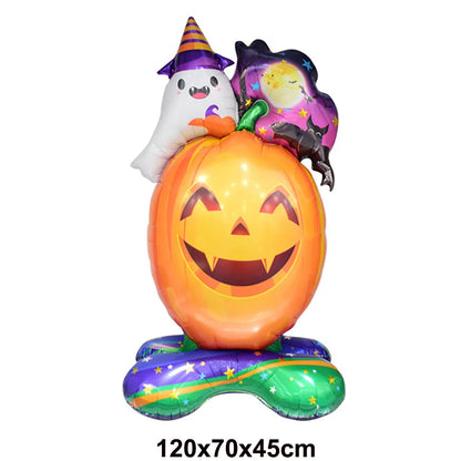 Balões grandes de Halloween Balões de esqueleto em pé Balão assustador base Balão