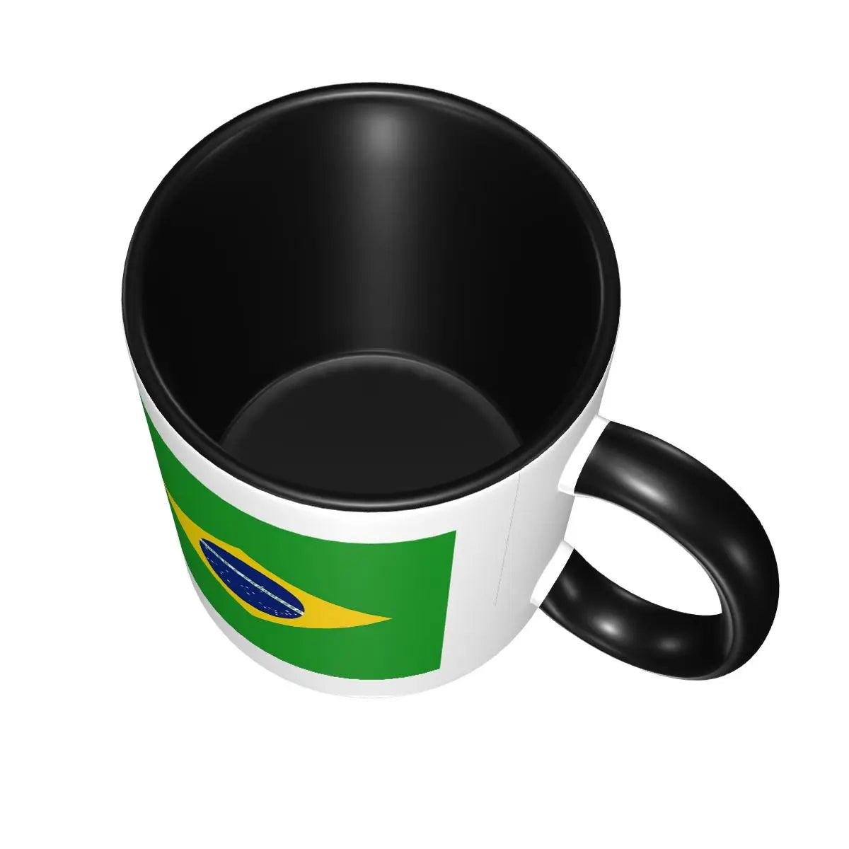 Caneca Futebol Bandeira Brasil Criativa Copa do Mundo (Verde) de 590 ml Futebol Bandeira