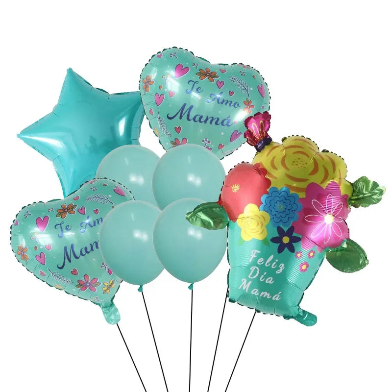 Balões para o Dia das Mães, decoração para festa do Dia das Mães. Balões metalizados