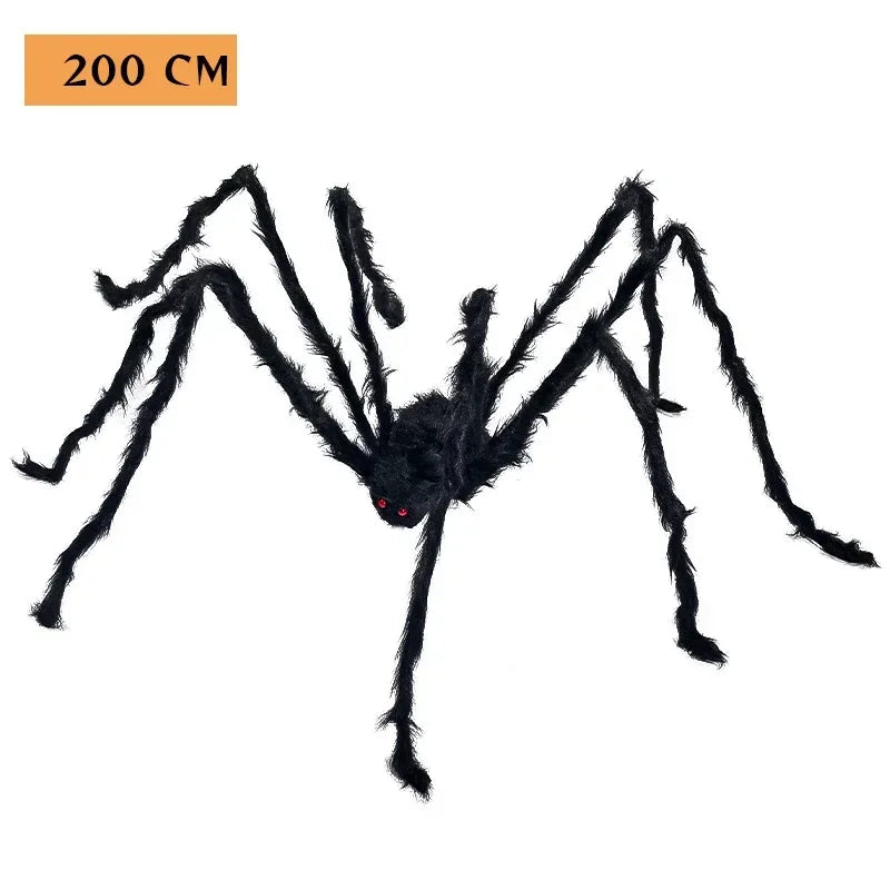 Aranha Preto Peludo Halloween Aranha, 1.5 Metro Preta, Macia, Peluda, Assustadora Ar Livre