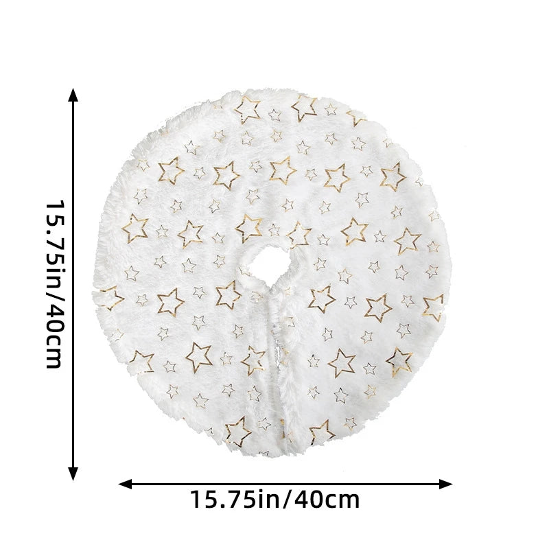 1 Peças Mini Saia para Árvore de Natal Tapete Macio para Árvore de Natal para Decoração