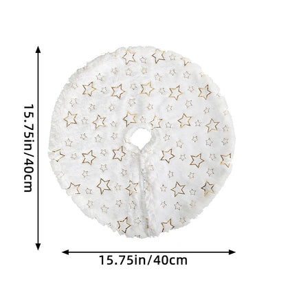 1 Peças Mini Saia para Árvore de Natal Tapete Macio para Árvore de Natal para Decoração