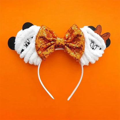 Tiaras Acessórios Disney Conjunto de 1 tiaras com orelhas rato para o Halloween, lantejoulas