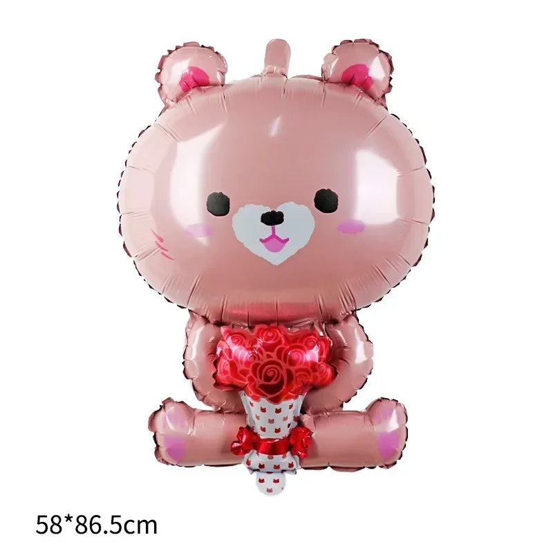 Balões de látex para o dia dos namorados, balões  I You e balões de coração e kit