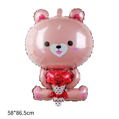 Balões de látex para o dia dos namorados, balões  I You e balões de coração e kit