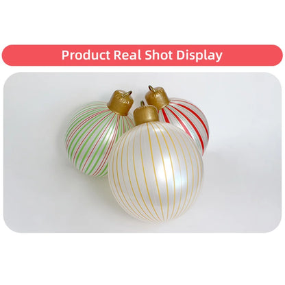 Bola de Natal Gigante Inflável para Decoração, Natalinas Coloridas Cenários Fotográficos