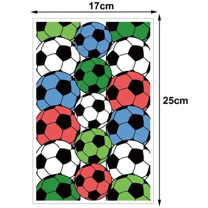 50 peças de sacos de presente de futebol, lembrancinhas de festa de futebol plástico